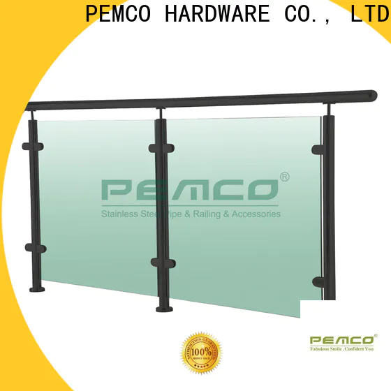PEMCO Stainless Steel strong outdoor glass railing system factory for deck railings