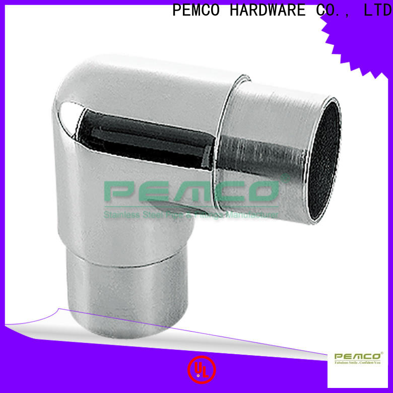 PEMCO Stainless Steel pipe railing fittings factory for handrail