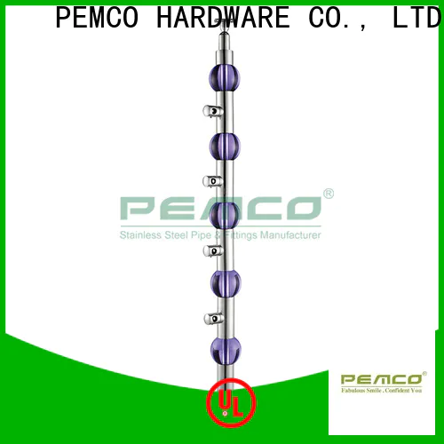 PEMCO Stainless Steel square tube handrail Supply for terrace