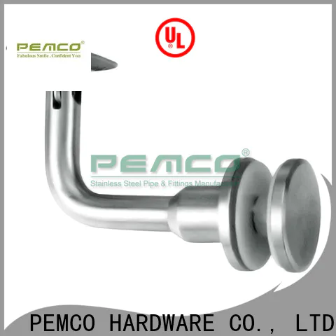 PEMCO Stainless Steel glass handrail brackets Suppliers for stair