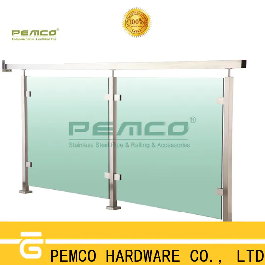 PEMCO Stainless Steel Wholesale exterior glass balustrade manufacturers for office building
